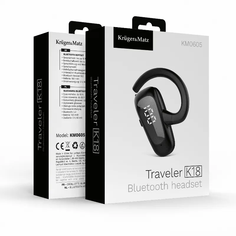 Headset Bluetooth 5.2 K18 Kruger&Matz