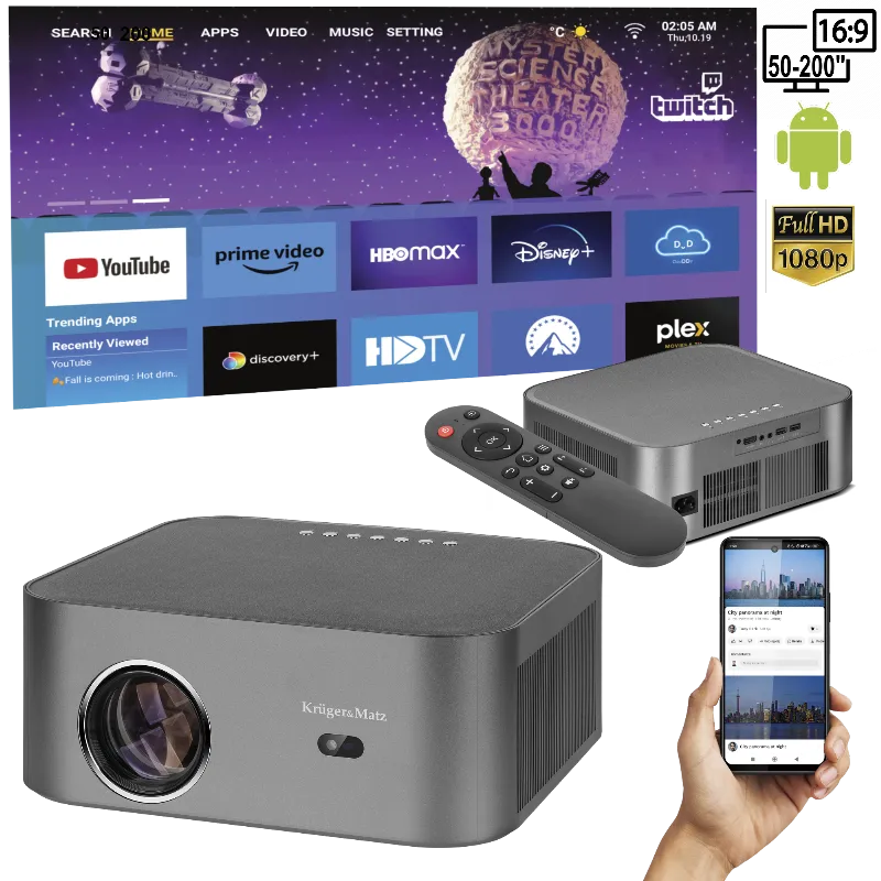 Videoproiector LED Fullhd V-LED100 Kruger&Matz