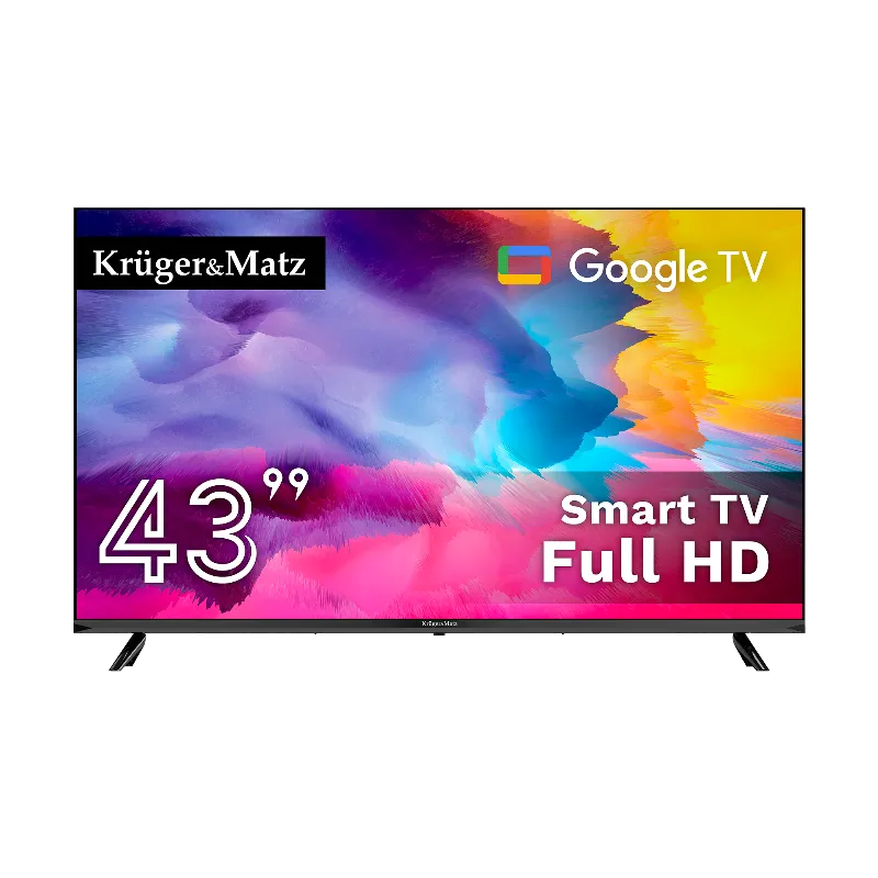 Google Smart TV 43 Inch 108CM H265 HEVC Kruger&Matz