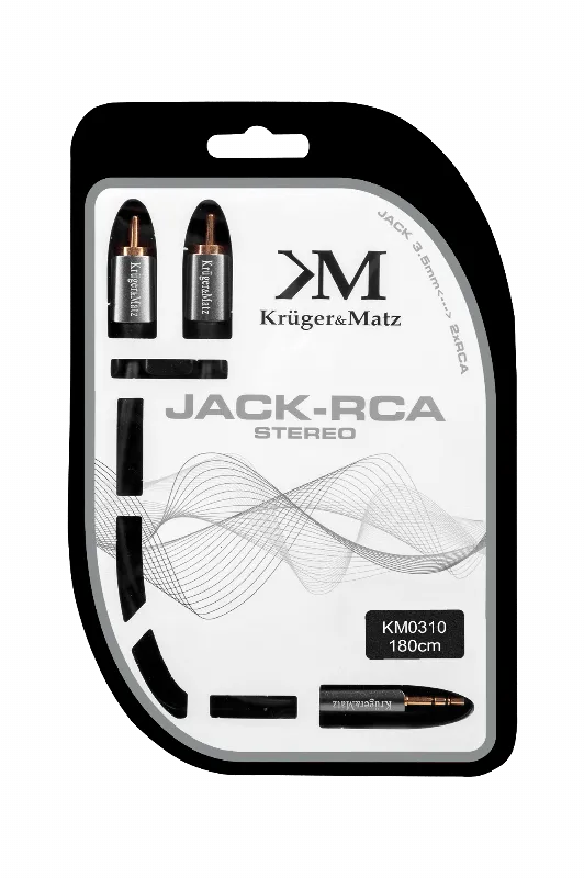Cablu 3.5-2RCA 1.8M Kruger&Matz