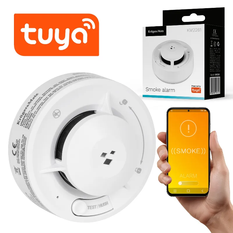 Senzor Smart Wi-Fi Fum Tuya Kruger&Matz