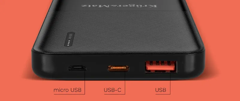 Power Bank 10000MAH Li-Pol QC /PD Kruger&Matz