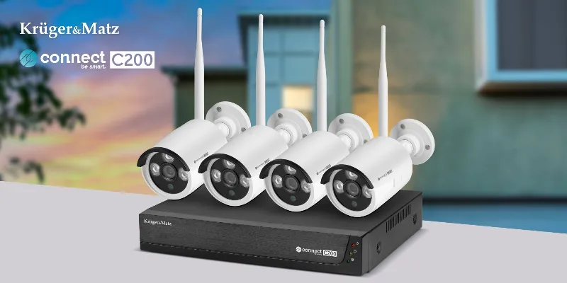 Set NVR Supraveghere Video Wifi 4 Camere Tuya Wi-Fi 6