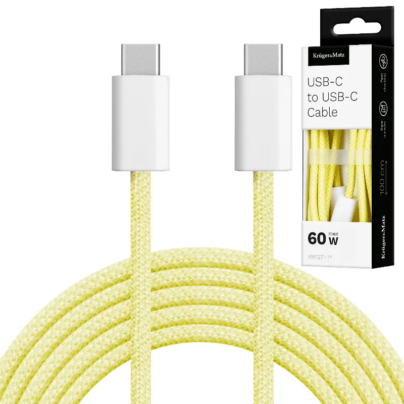 Cablu USB Tip C - USB Tip C 60 W 1.0 M Kruger&Matz