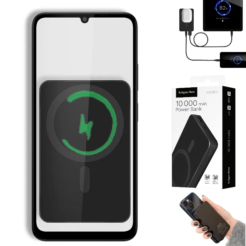 Power Bank 10000 MAH MAG Safe Kruger&Matz