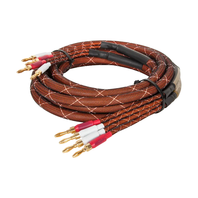 Set Cablu Difuzor Mufe Banana X2 Cupru 15AWG 5M K&M