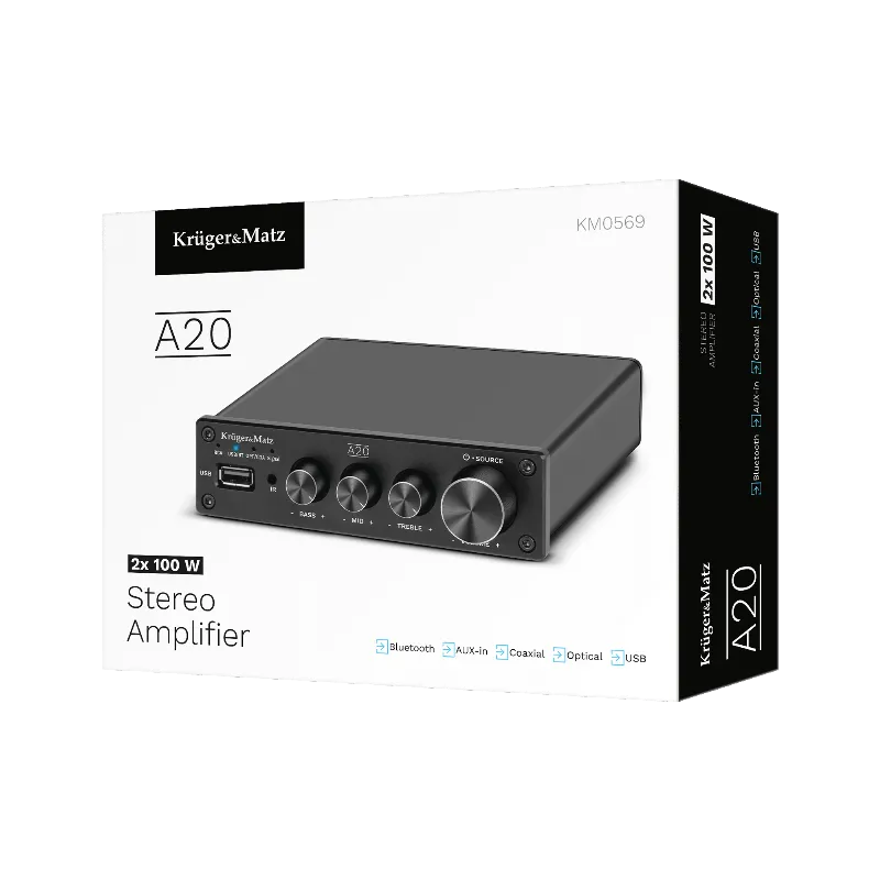Amplificator Audio Stereo 2X100W A20 Kruger&Matz