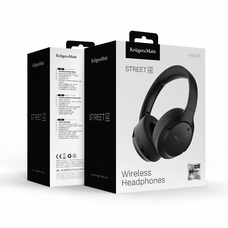Casti Wireless cu Anc Street 4 Kruger&Matz