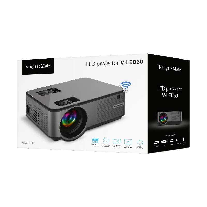 Videoproiector Fullhd Wifi LED Home V-LED60 Kruger&Matz