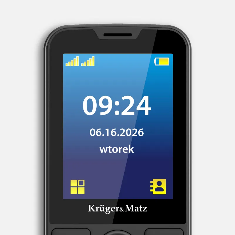 Telefon GSM Seniori 2G Buton SOS Kruger&Matz