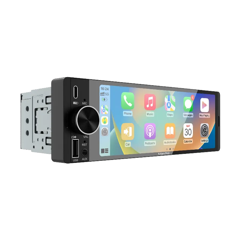 Player Auto 1 din 4X60W Carplay Androidauto Kruger&Matz