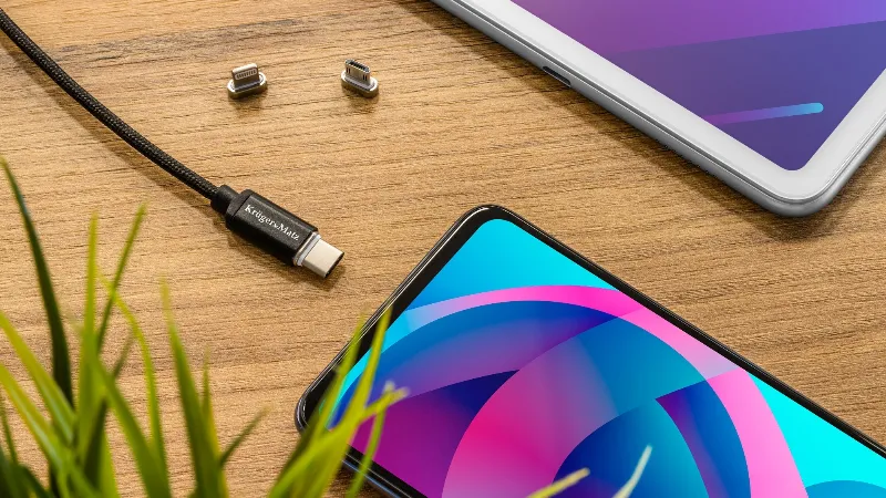 Cablu USB Magnetic Micro USB / Lightning 1M