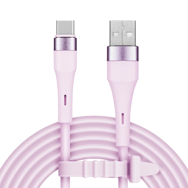 Cablu Silicon USB-USB Type C 1M Basic Kruger&Matz