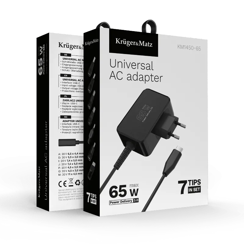 Alimentator Universal 65W Power Delivery Kruger&Matz