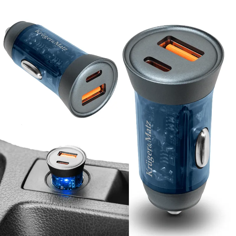 Incarcator Auto USB / Type C QC PD 45W Kruger&Matz