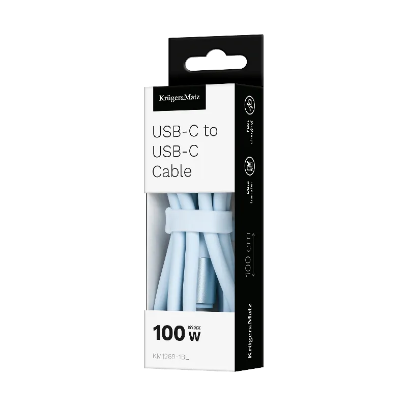 Cablu Silicon Type C-Type C 100W 1M Basic Kruger&Matz