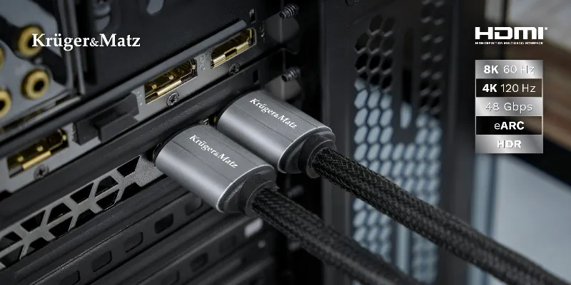 Cablu HDMI - HDMI 8K V 2.1 1.8M Kruger&Matz