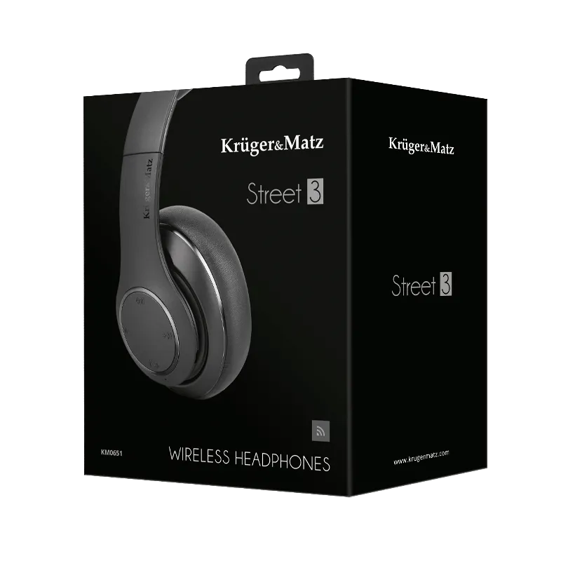 Casti Audio BT Street 3 Negre Kruger&Matz