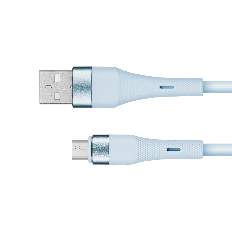 Cablu Silicon USB-Micro USB 1M Basic Kruger&Matz