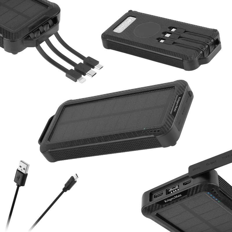 Power Bank Solar 10000 MAH Li-Pol Kruger&Matz