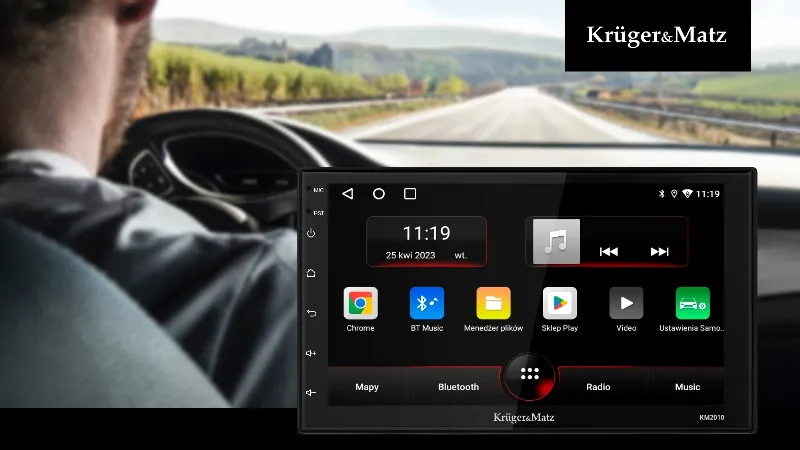 Radio Player 2 din Carplay/Android Auto Kruger&Matz