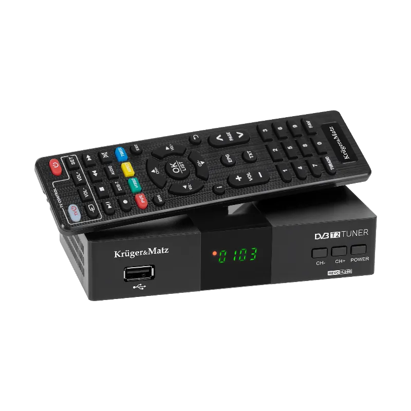 Tuner DVB-T2 H.265 HEVC Kruger&Matz
