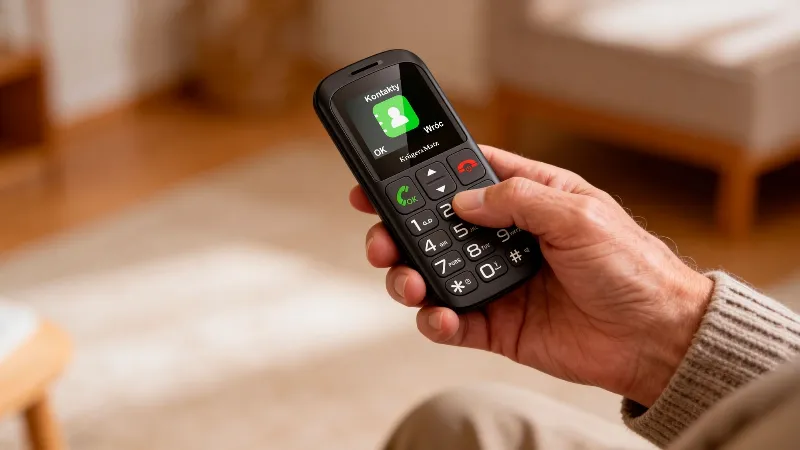Telefon GSM Seniori Buton SOS Kruger&Matz