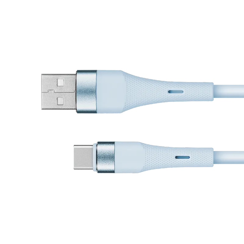 Cablu Silicon USB-USB Type C 1M Basic Kruger&Matz
