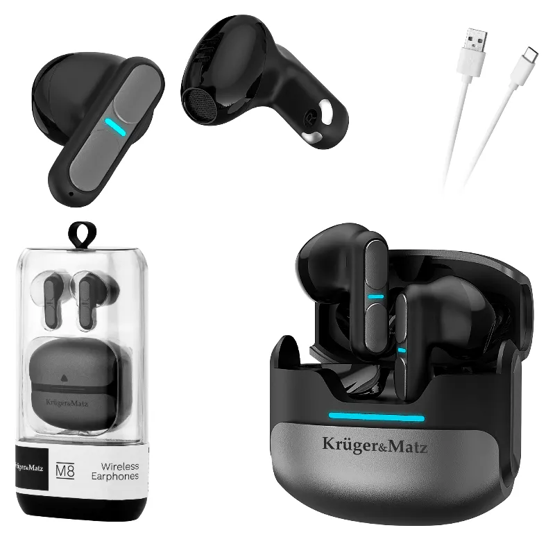 Casti Bluetooth 5.3 TWS M8 Kruger&Matz