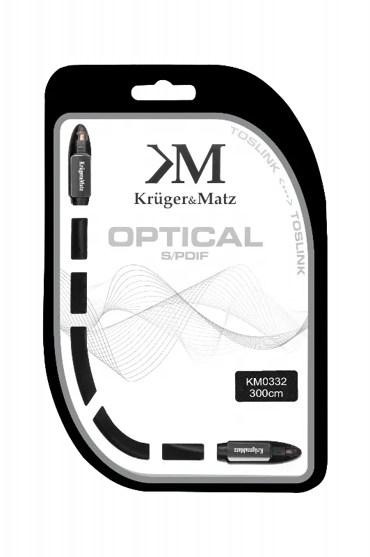 Cablu Optic Toslink-Toslink 3.0M Kruger&Matz