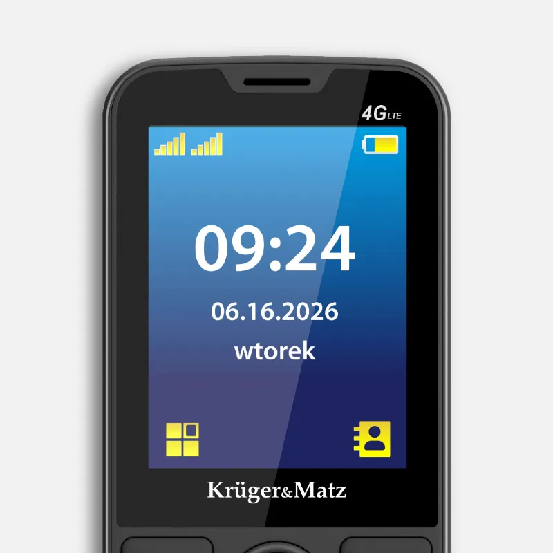 Telefon GSM Seniori 4G Buton SOS Kruger&Matz