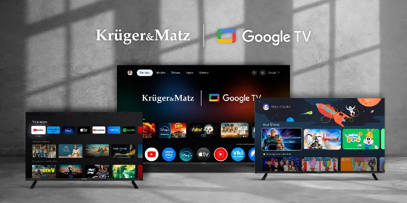 Google Smart TV 5.0 32 Inch 81CM H265 HEVC Kruger&Matz