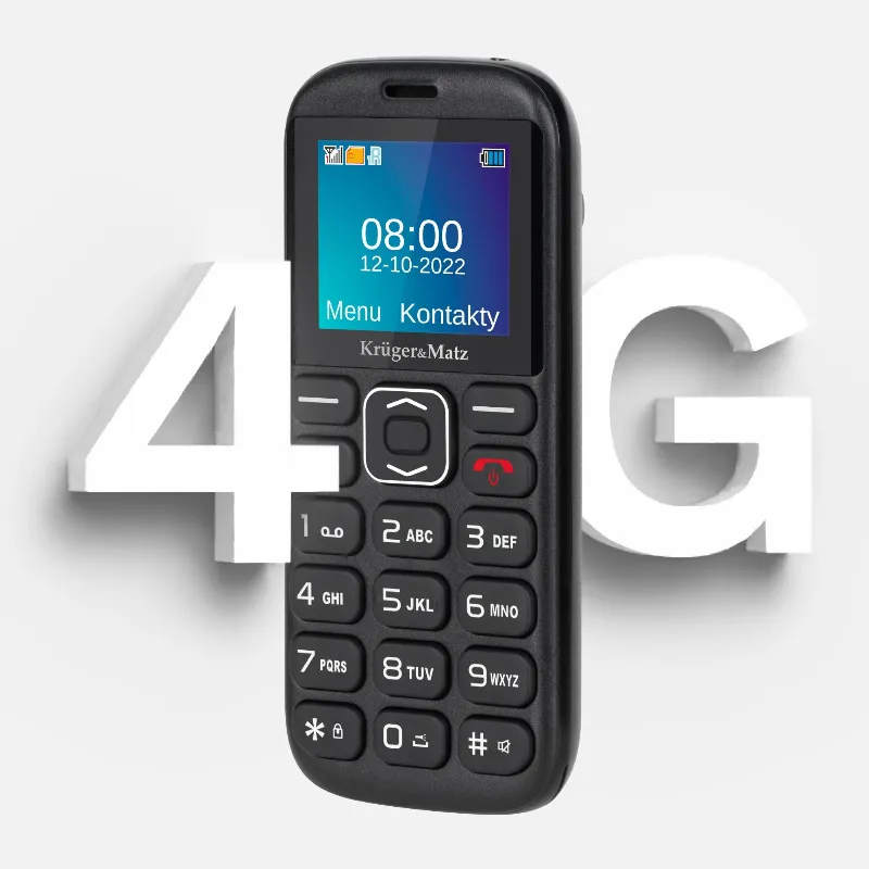 Telefon GSM Seniori Buton SOS 4G Kruger&Matz
