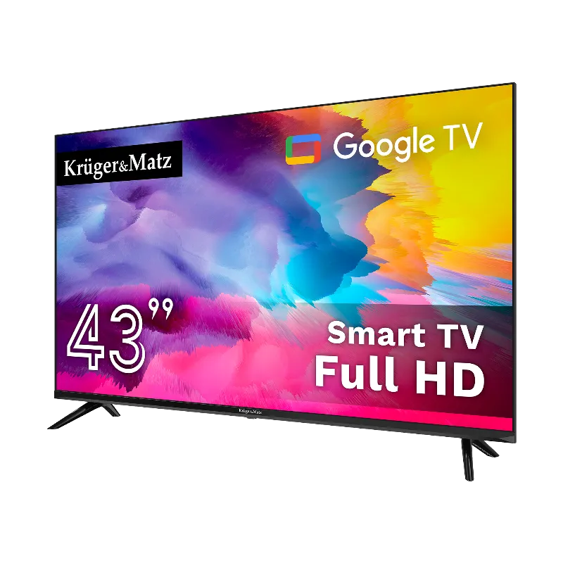 Google Smart TV 43 Inch 108CM H265 HEVC Kruger&Matz