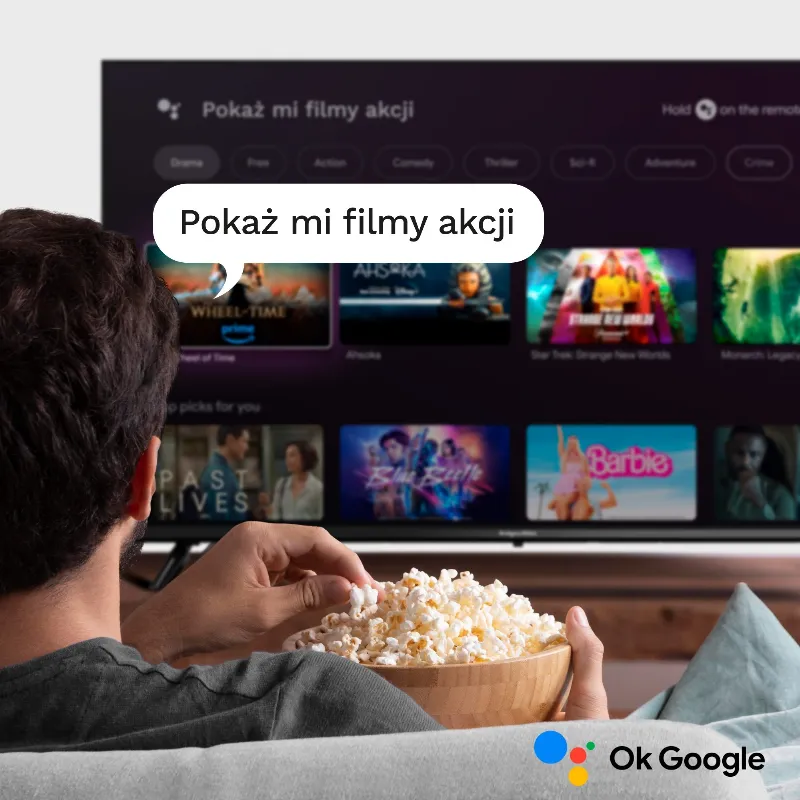 Google Smart TV 65 Inch 163CM Ultrahd 4K Kruger&Matz